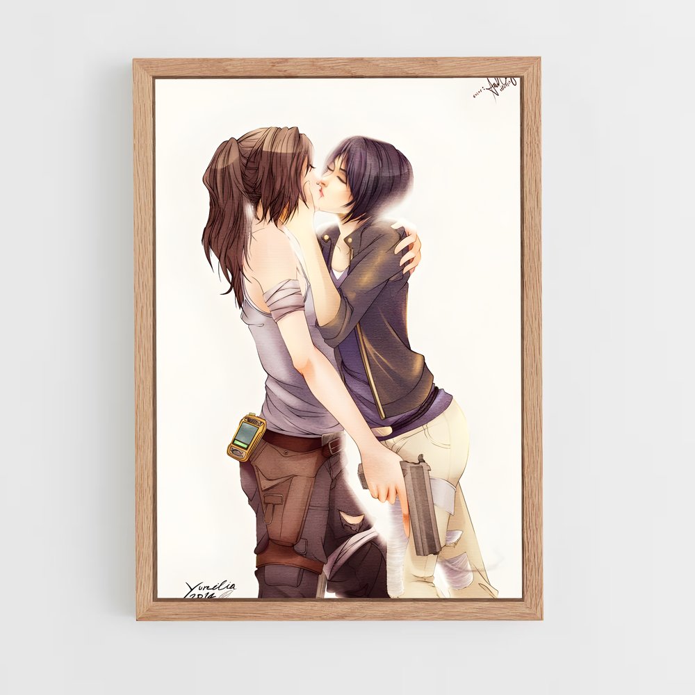 Poster Baiser Artistique – affiche Tomb raider (vue 4)